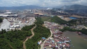 landskap kawasan industri nikel di Kabupaten Morowali. (Foto: Dok. KOMIU)