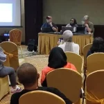 Talkshow III Green Press Community (GPC) 2026 yang bertajuk "Konservasi Laut Berbasis Komunitas dan Masyarakat Adat" di Hotel Sutan Raja, Minahasa Utara, Sabtu (7/2/2026). (©GPC2026)