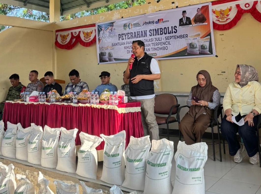 ‎Salurkan Banpang di Kecamatan Tinombo, Bulog Sulteng Jangkau Wilayah 3T
